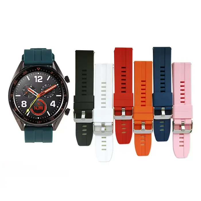 Bracelet de montre en silicone étanche à dégagement rapide