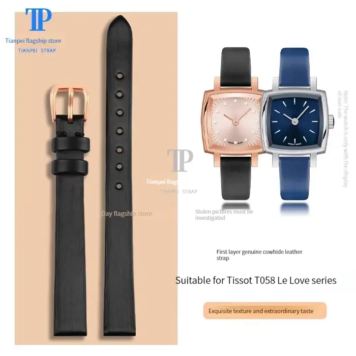 Bracelet de montre en cuir 9mm