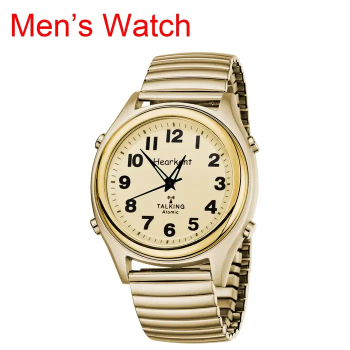 Heartkent-Montre classique avec bracelet élastique pour homme et femme, horloge atomique américaine,