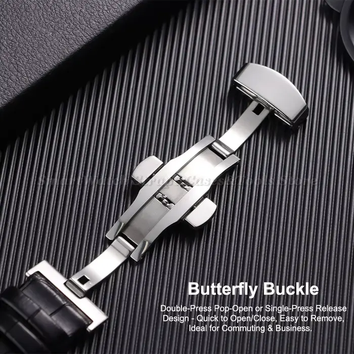 Bracelet de montre en cuir de veau véritable 16mm 18mm 19mm 20mm 21mm 22mm 23mm 24mm