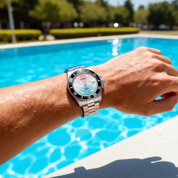 Montre mécanique automatique de luxe X-GEAR – Montre-bracelet sportive pour homme en acier inoxydable étanche