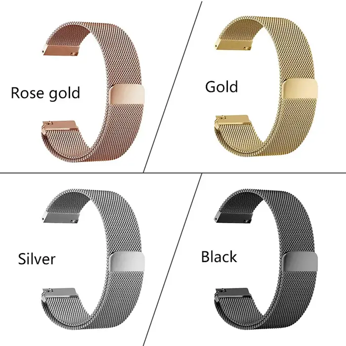Bracelets de montre à boucle milanaise en maille