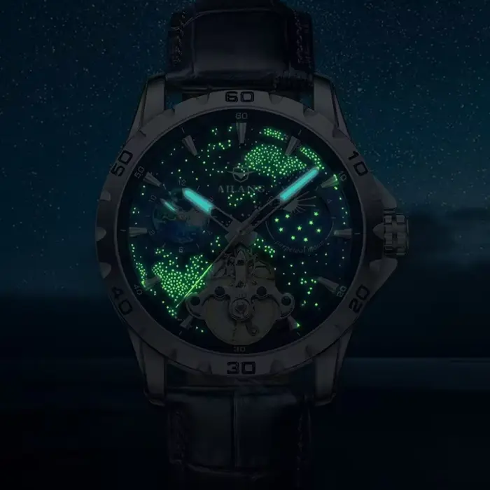 AILANG 2026 Nouvelles Montres Automatiques Mécaniques Étanche à Cadran Ciel Étoilé