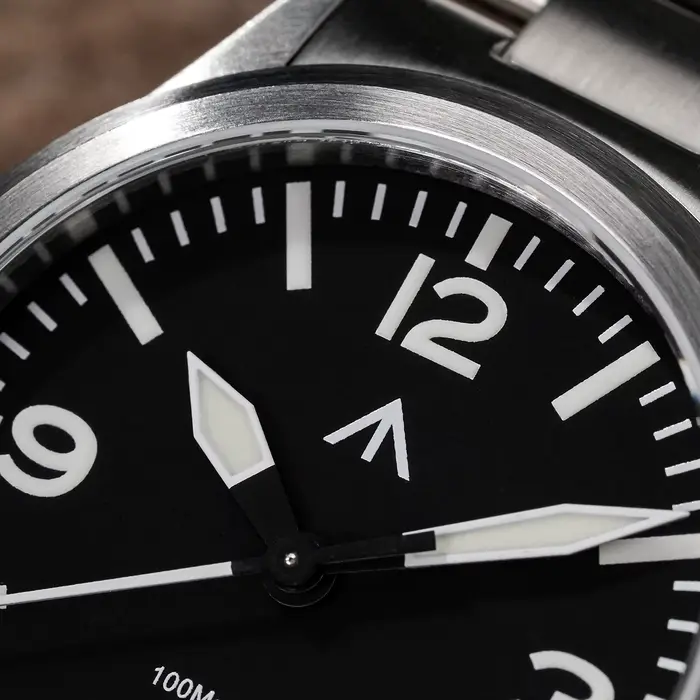 MILITADO ML18 36mm montre VH31 balayage deuxième mouvement à Quartz 316L acier saphir BGW9 Lume 100M étanche montre-bracelet pour hommes