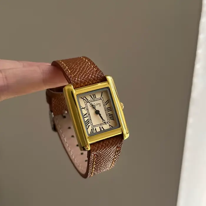 Petite montre carrée de luxe rétro femmes filles montres à Quartz petite montre féminine pour femmes