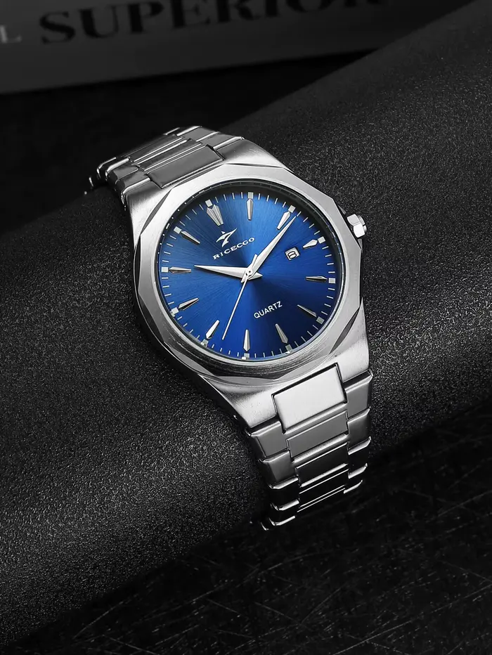 Montre à bracelet en acier pour homme