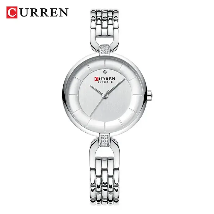 Montre-bracelet Curren pour femme, or rose, acier inoxydable, résistante à l'eau, style décontracté et luxueux, pour occasions spéciales et quotidiennes