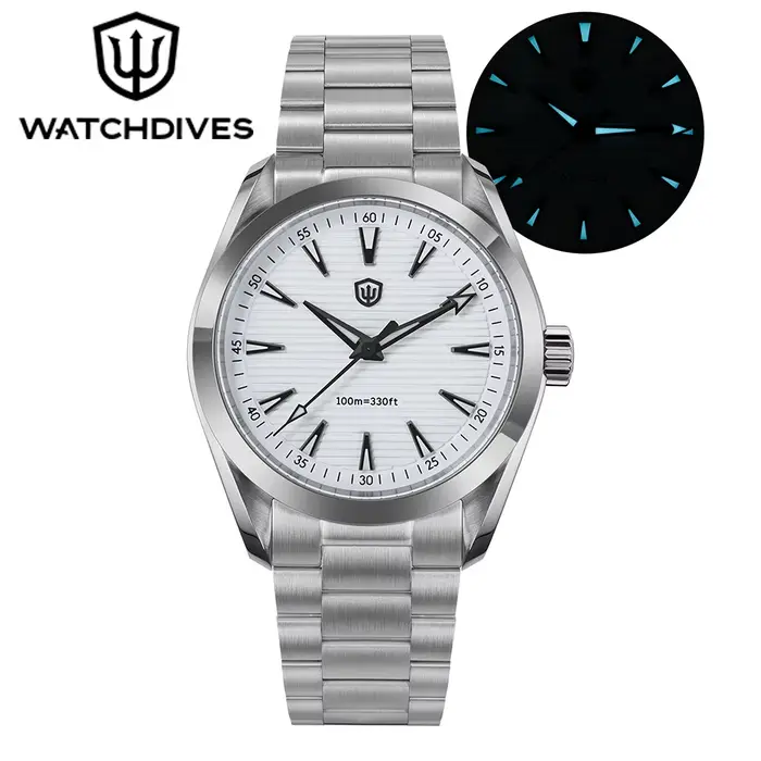 Watchdives WD0006 V2 montre VH31 balayage deuxième mouvement à Quartz saphir lumineux montres en aci