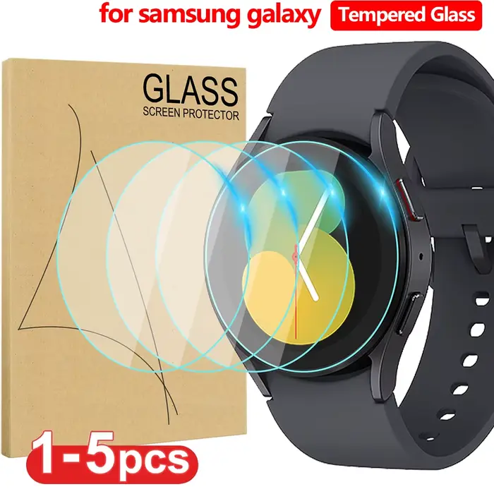 Verre trempé pour Samsung Galaxy Watch 5 Pro/5/4 40mm 44mm protecteur d'écran anti-rayures