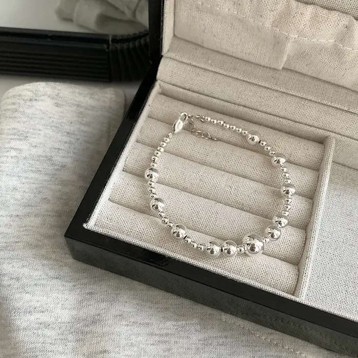 Bracelet en argent regardé 925 pour femme