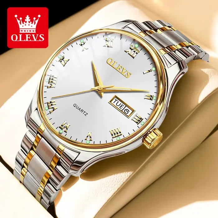 Montre à quartz OLEVS 5568 originale pour homme