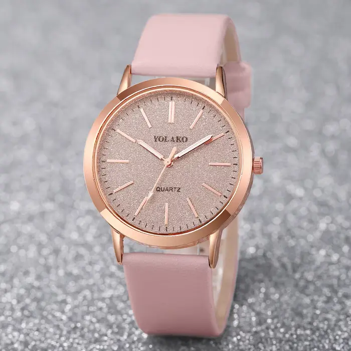 Montre à Quartz pour Femmes en Bronze Rose Décontractée Mode Cadran 40mm Occasions Spéciales