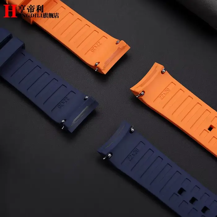 Bracelet de montre incurvé Original en caoutchouc pour hommes