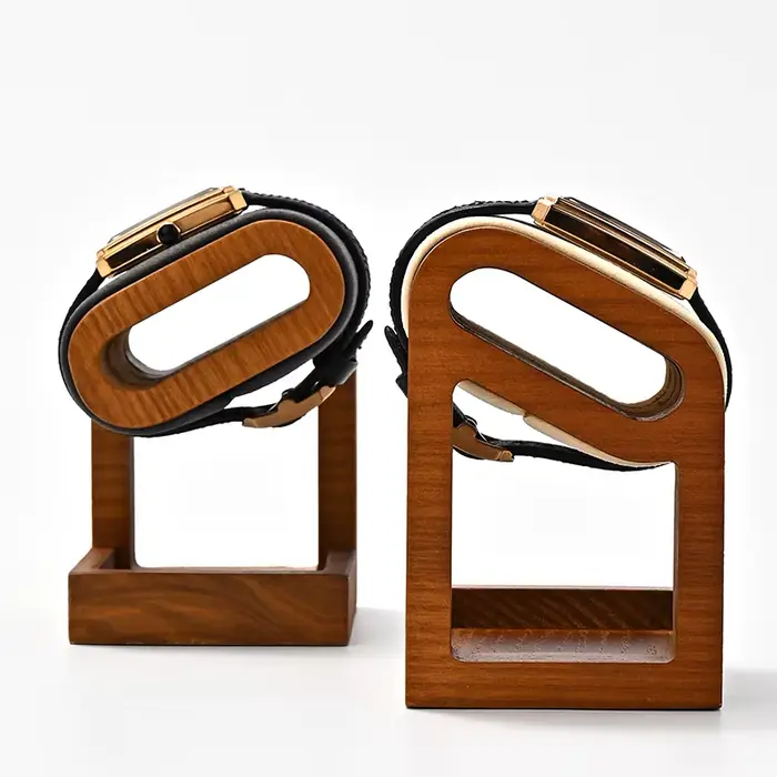 Présentoir de montres en bois massif WOODTEN pour collection de montres et accessoires élégants pour maison et bureau