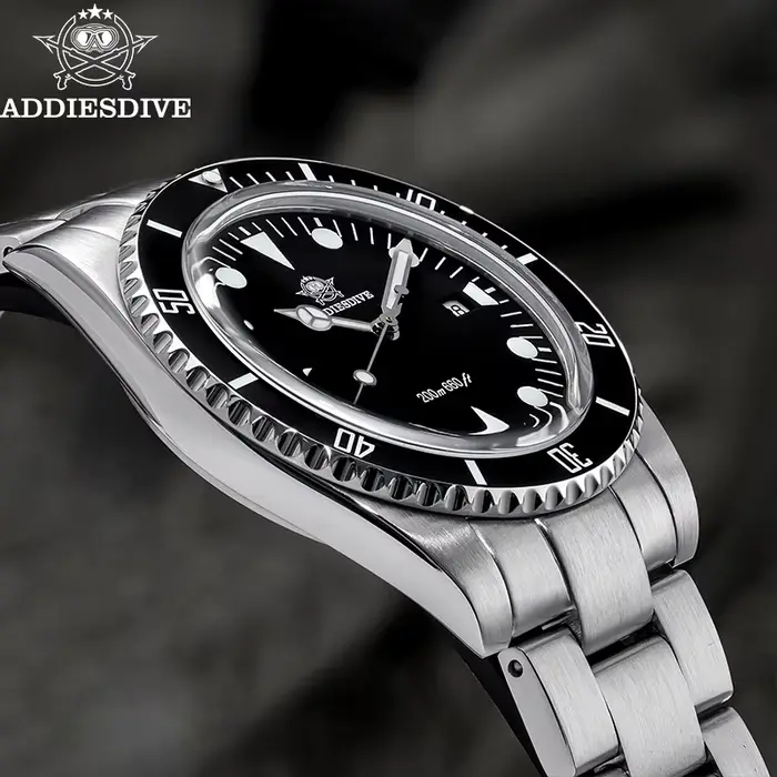 ADDIESDIVE montre analogique de luxe pour hommes BGW9 lunette en céramique lumineuse bulle miroir ve