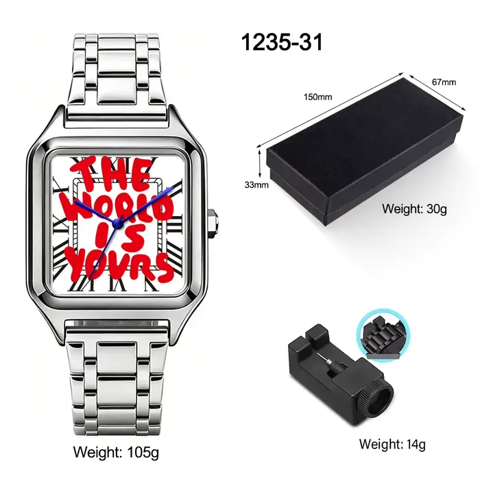 Montre d'affaires haut de gamme pour hommes, ensemble de luxe de marque supérieure, montre à quartz 