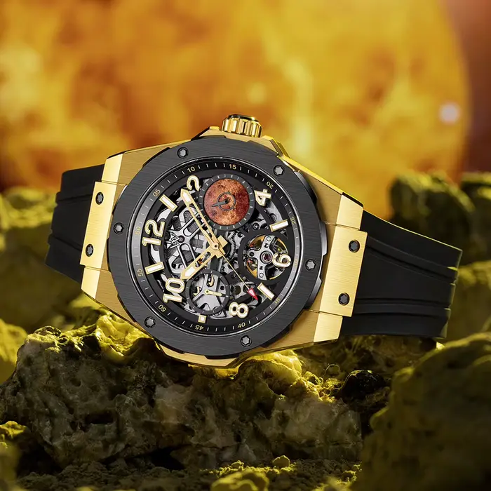 WM montre automatique montres mécaniques étanche multifonctionnel affaires hommes