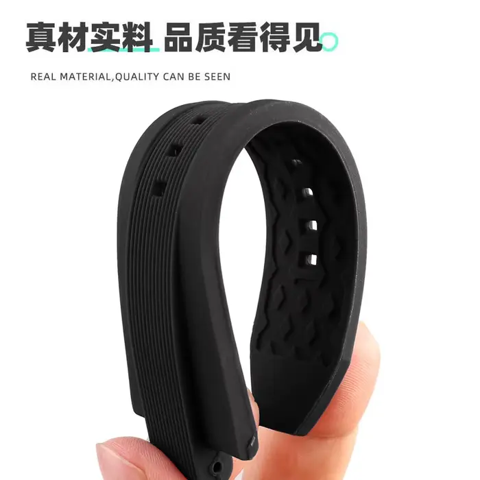 Bracelet de montre en silicone pour homme élégant et confortable pour toutes les occasions spéciales