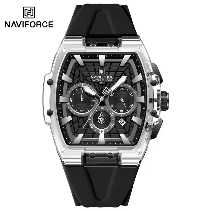 Montre chronographe multifonctionnelle pour homme NF6113 NAVIFORCE, aiguilles lumineuses, calendrier