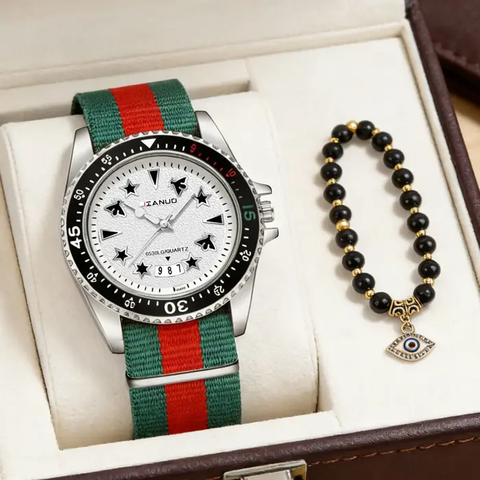 Montre à quartz avec calendrier