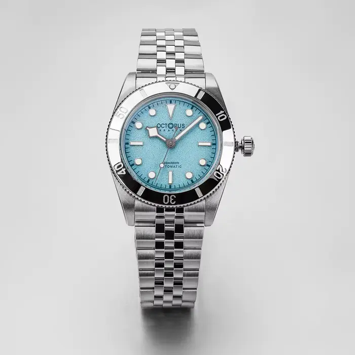 Montre automatique Octopus pour homme, 37 mm, sport, mécanique, plongeur, étanche 20 ATM, lunette en