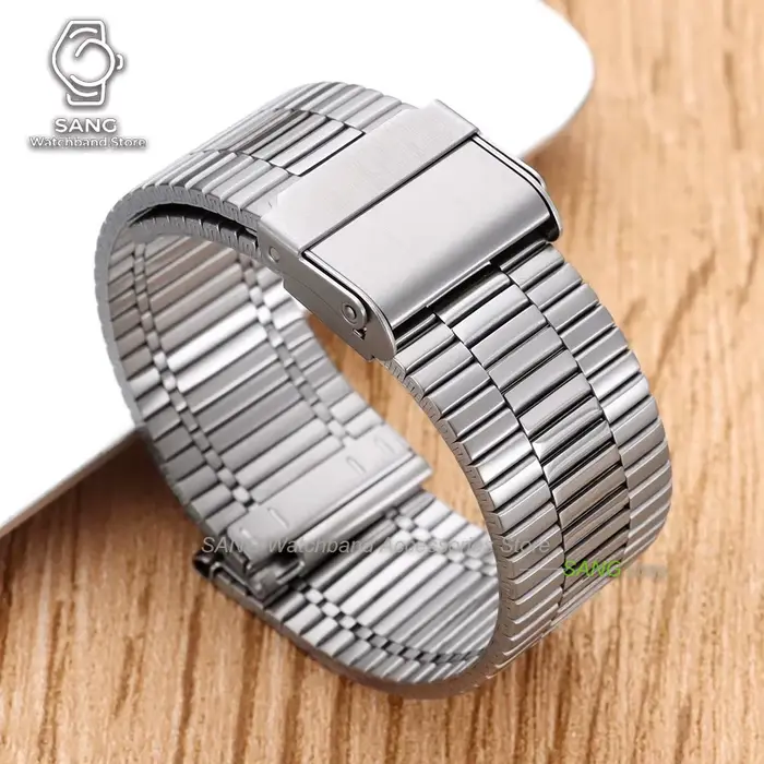 Bracelet de montre intelligente universel pour hommes et femmes, 20mm 22mm, en acier inoxydable, en