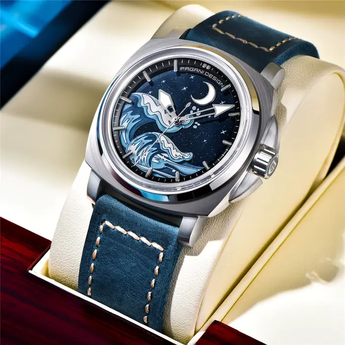 PAGANI DESIGN NH35 montre mécanique entièrement automatique mode luxe hommes saphir garantie étanche 10Bar