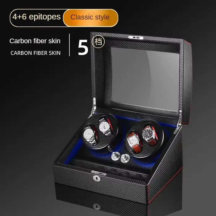 Remontoir de Montre Mécanique existent en Bois avec Zéro Magnétisme, Boîte de Rangement, Coffres-for