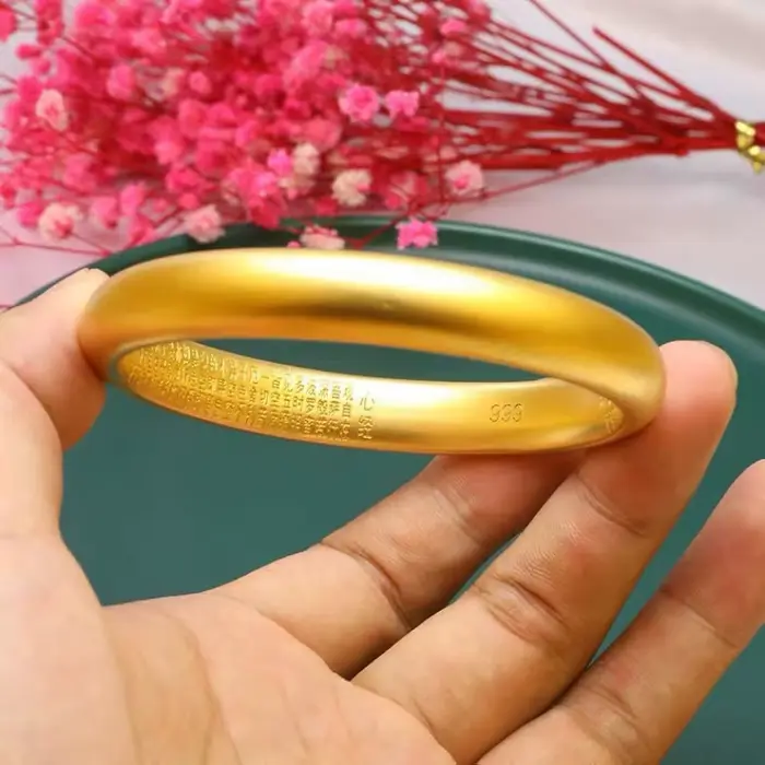 Bracelet à dos Loach en or massif 24K, nouveau Style 999, large Surface solide, Non ternissement, av