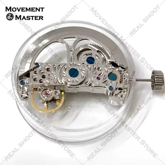 Mouvement mécanique chinois, long mouvement mécanique automatique, mouvement rectangulaire à deux br