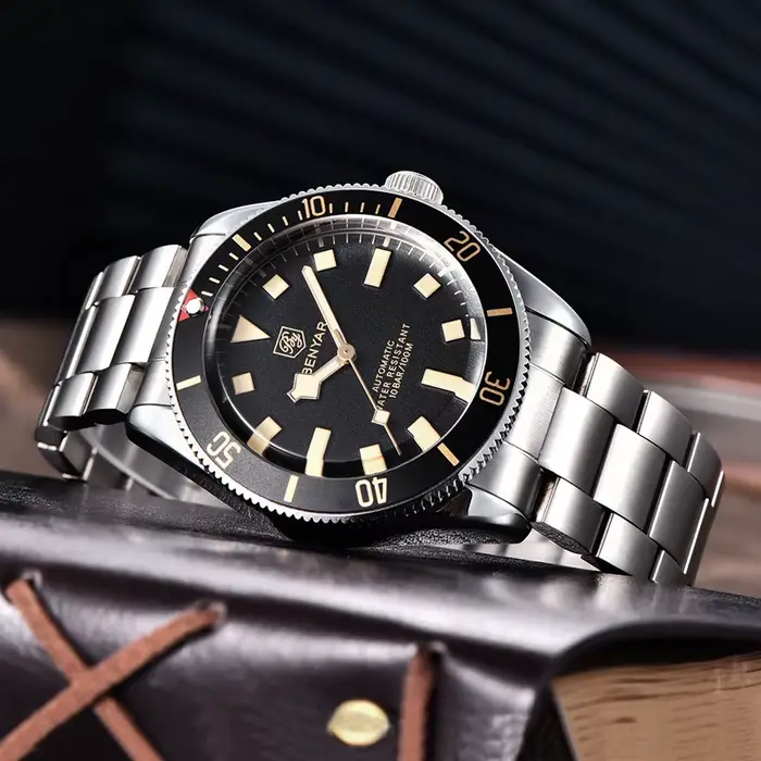 Montre mécanique automatique BENYAR pour homme, modèle BB58, montre de sport pour homme 2026, en aci