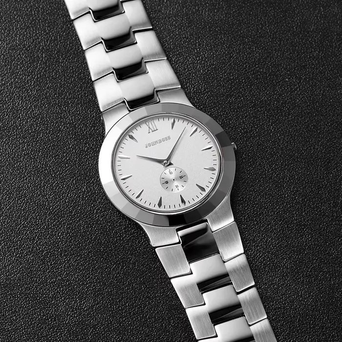 Montre homme Oupai en acier au tungstène cadran rond cristal de saphir mouvement à quartz résistance à l'eau occassions spéciales et quotidiennes
