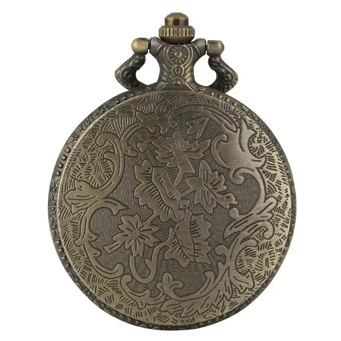 Montre de poche analogique à quartz pour homme et femme