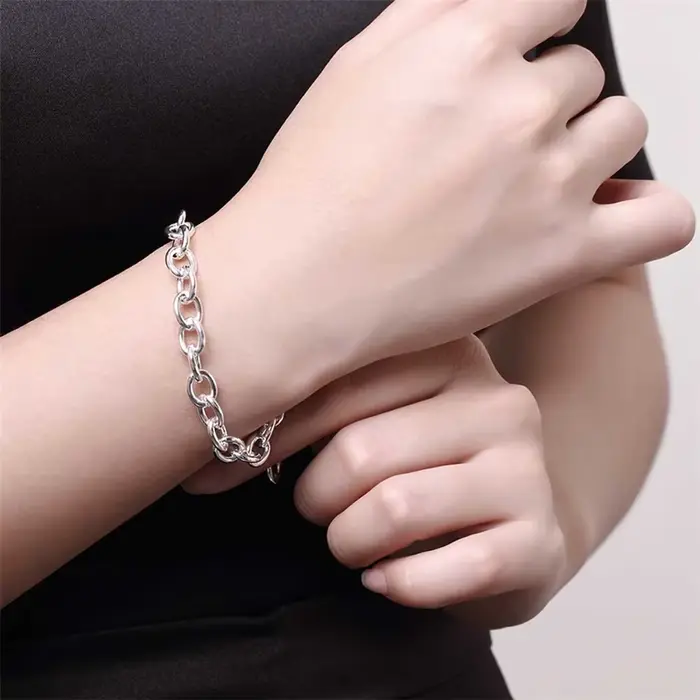 Bracelet chaîne eManco Vintage style punk exagéré
