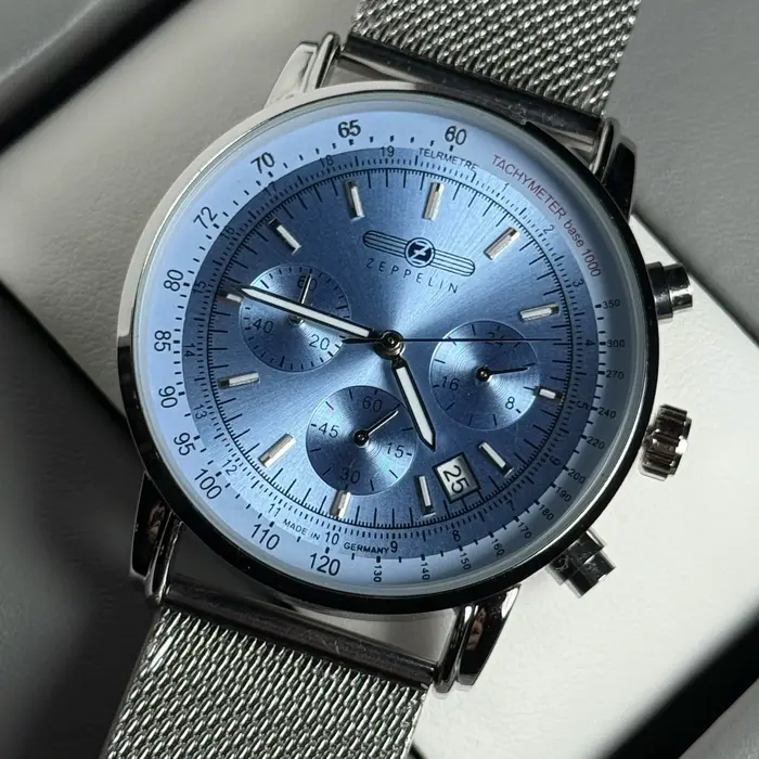 Nouvelle montre Zeppelin classique rétro automatique avec date pour homme