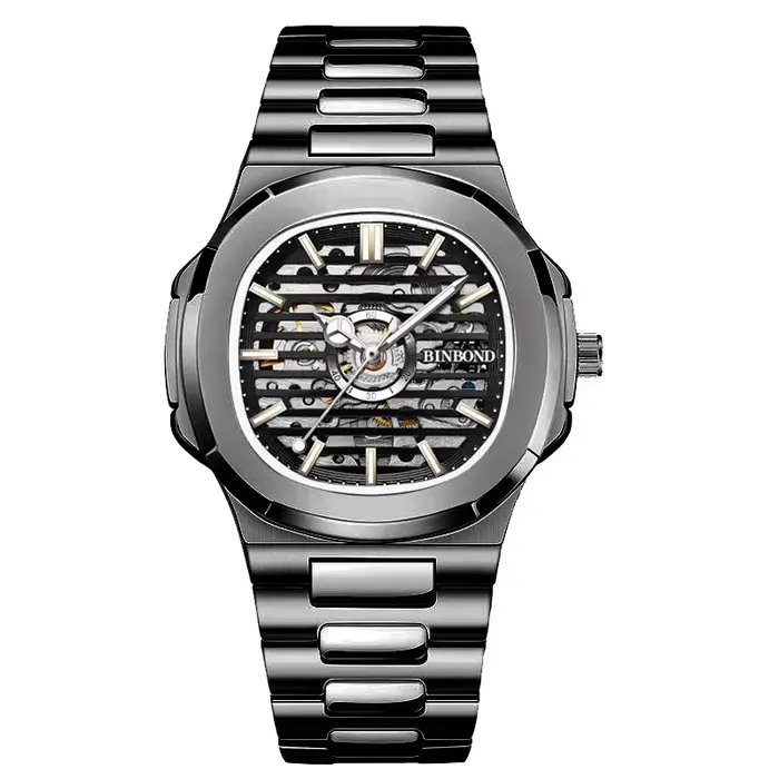 Montre automatique tourbillon de luxe pour homme