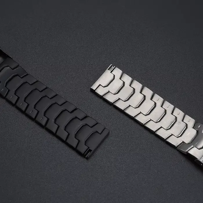 Bracelet en alliage de titane pour homme élégant et robuste couleur beige sportif décontracté pour montres grandes occasions