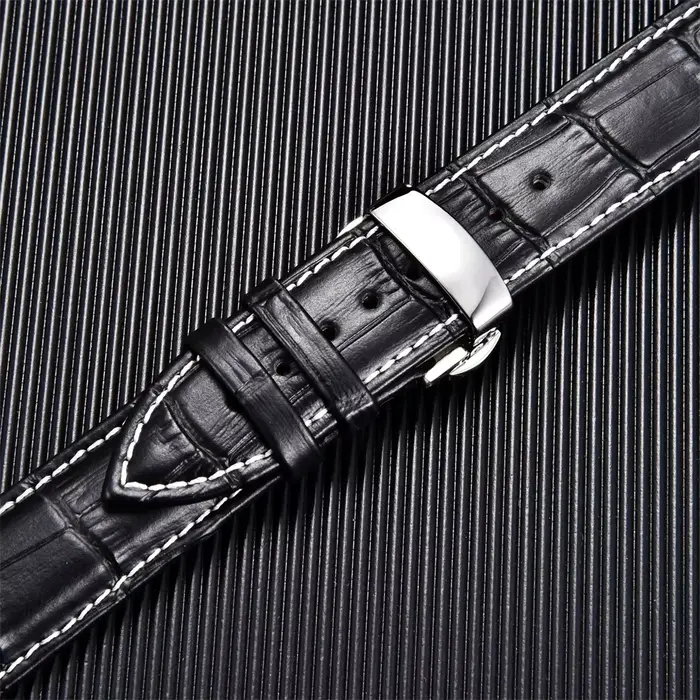 Bracelets de montre en cuir de veau véritable