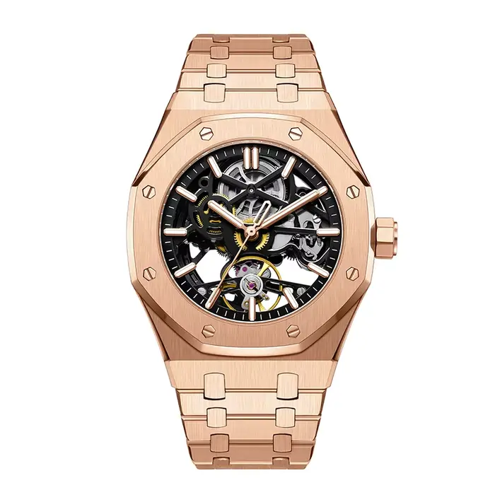 Nouvelle Arrivée Montre de Luxe à Quartz DG9317 avec Mouvement Japonais, Étanche, en Acier Inoxydabl