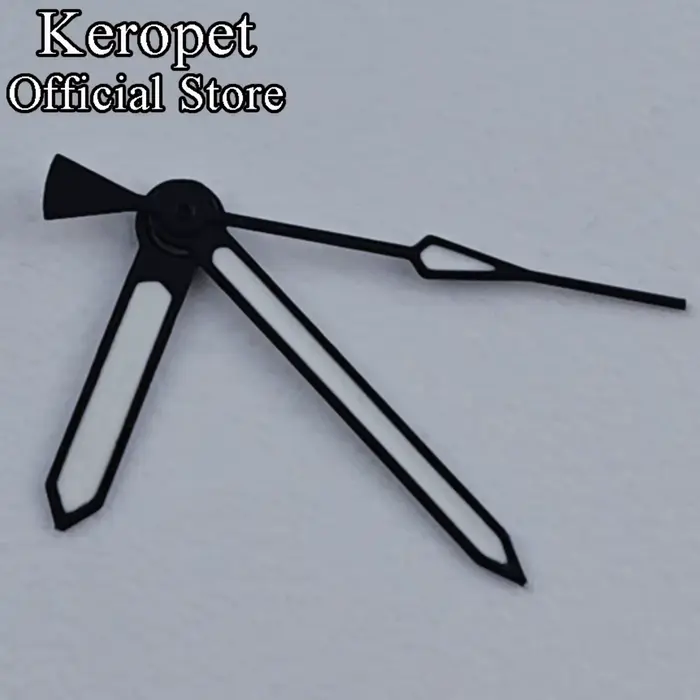 Keropet blanc rouge bleu noir aiguilles de montre lumineuses adaptées NH35 NH36 NH38 NH70 NH72