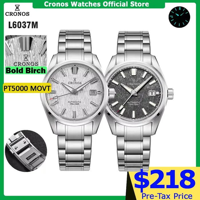 Cronos – montre-bracelet automatique pour hommes