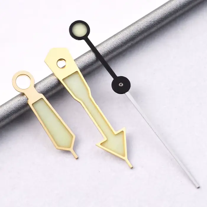 Aiguilles super luminescentes HEIMDALLR pour mouvements NH35A/NH36A montres plongeur ocasions spéciales gris clair navajo blanc jaune fluo