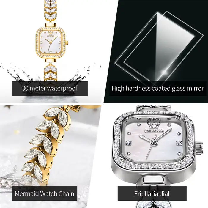 OLEVS 9987 montre pour femme cadran carré