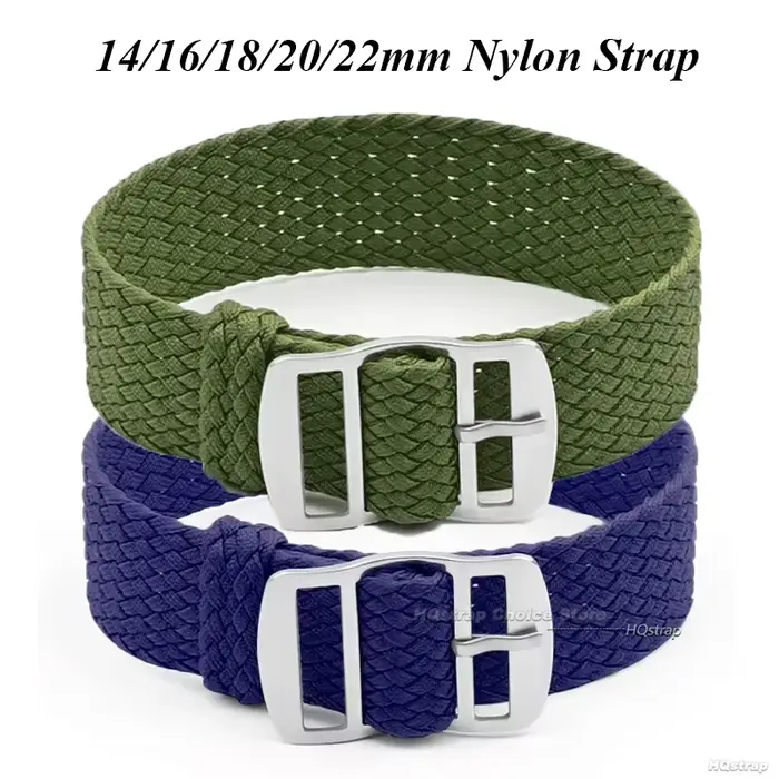 16mm 18mm 20mm 22mm Bracelet pour Perlon tissé Nylon bracelets de montre