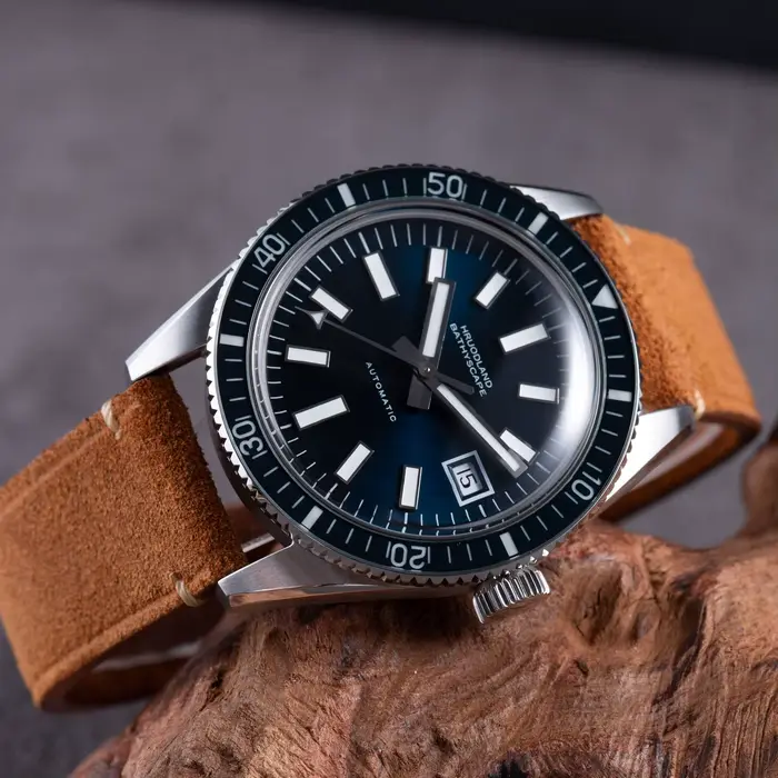 Hruodland 2025 nouvelle montre mécanique automatique rétro pour hommes PT5000 saphir cuir étanche 20Bar lumineux BGW-9 reloj hombre