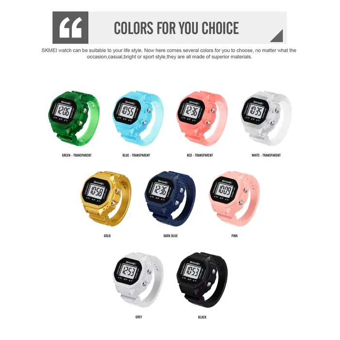 Montres électriques SKMEI 2699 pour hommes et femmes