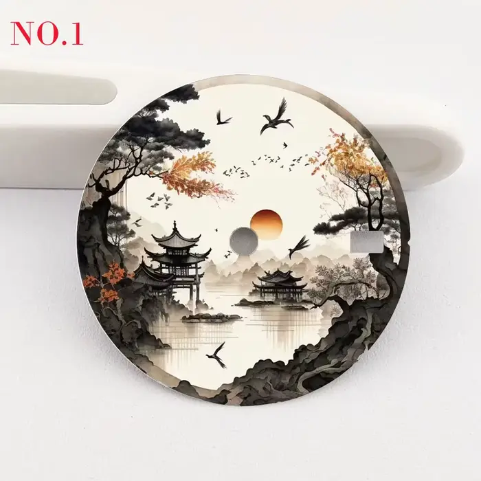 Cadran de montre 28.5mm NH35, lavage à l'encre, peinture, impression couleur, cadran personnalisé ad