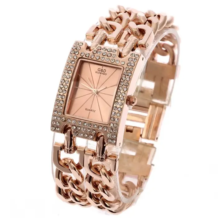 G & D-Montre en diamant pour femme