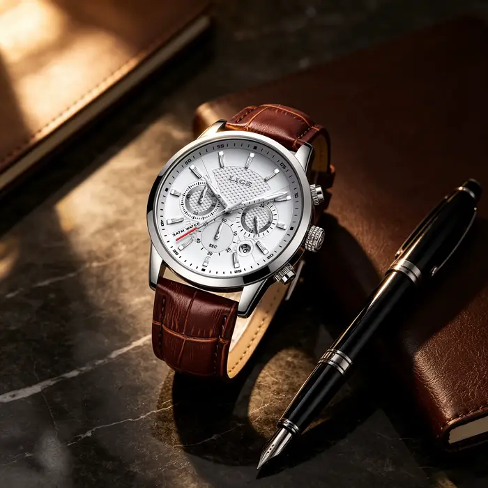 Montres pour hommes LIGE Chronographe