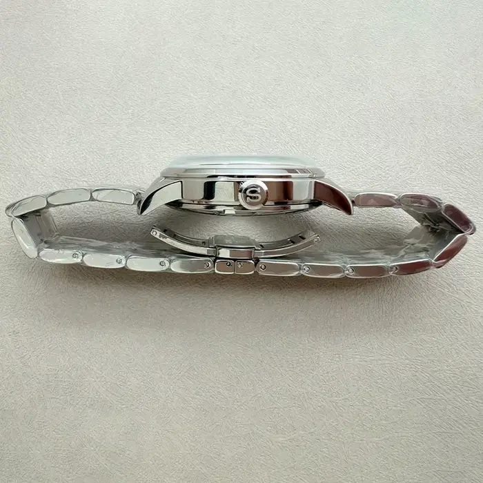 Boîtier de montre mécanique 40mm argenté avec couverture transparente pour mouvements NH35 NH38 4R 7S, parfait pour hommes et femmes, diverses occasions et styles